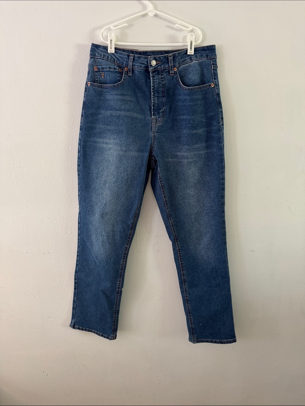 Frye Straight Blue Denim Jeans Sz 6/28